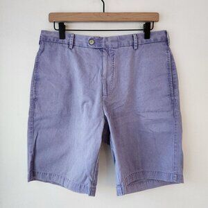 Peter Millar Purple Chino Shorts 100% Pima Cotton Golf Golfing Preppy Men's 32